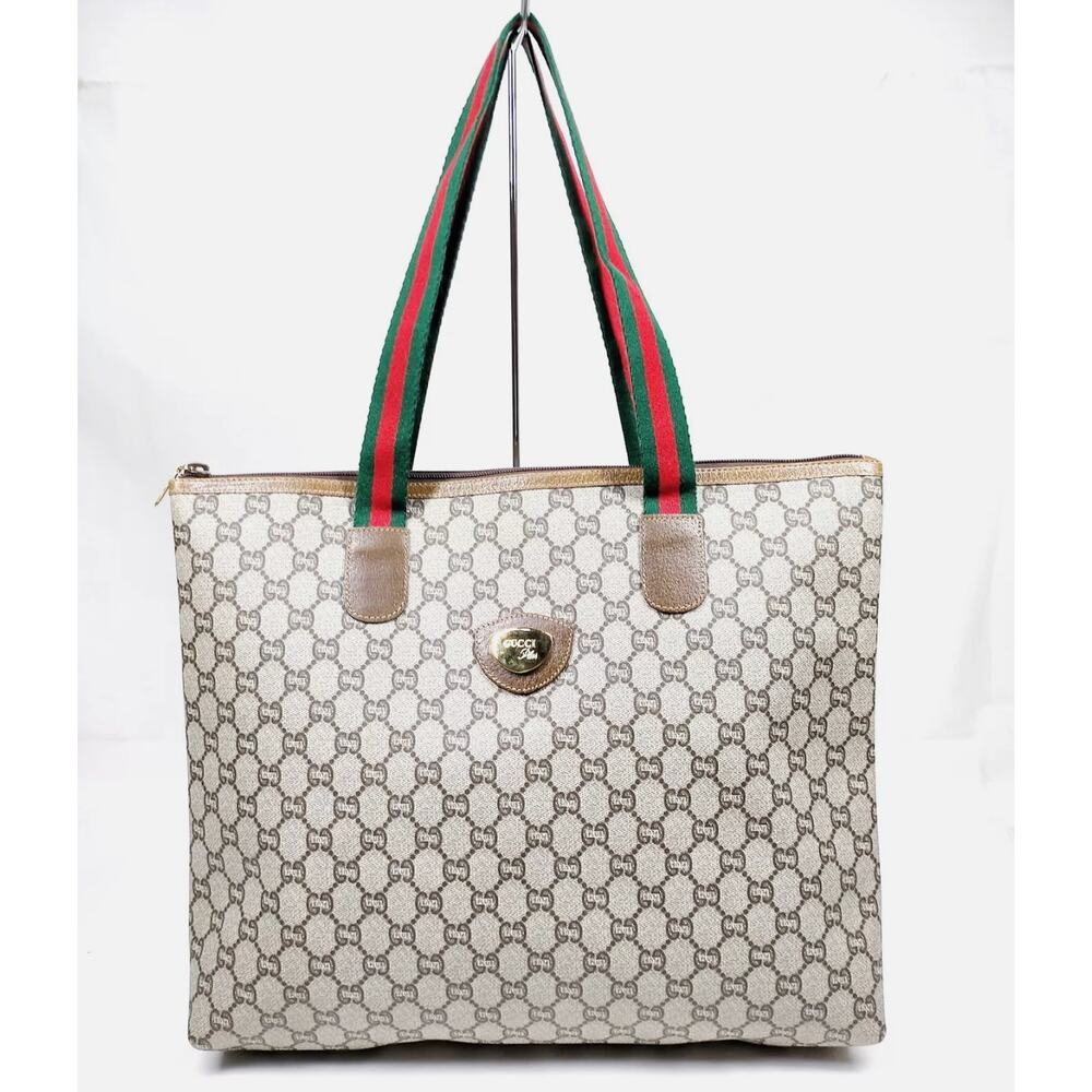 Gucci GG Monogram PLUS Web Tote Bag